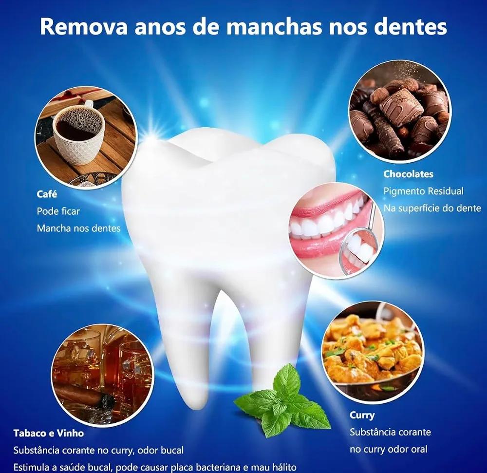Fitas roxas para clarear os dentes 30mim