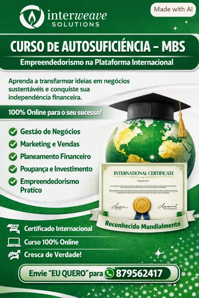 Preciso de participate para um formação de Autosuficiência